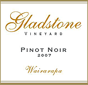 Gladstone Vineyards 2007 Pinot Noir